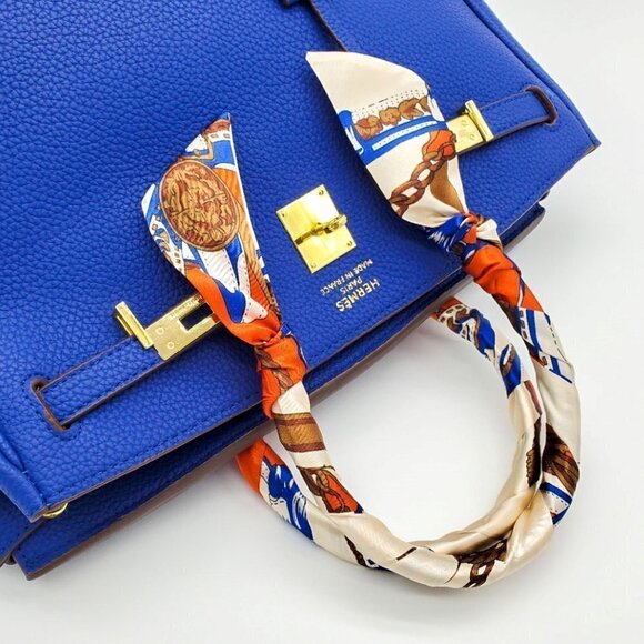 Skinny Scarf | Hand Bag, Neck Scarf (2 pieces) - Color Set #18 / Brand NEW - Picture 5 of 12